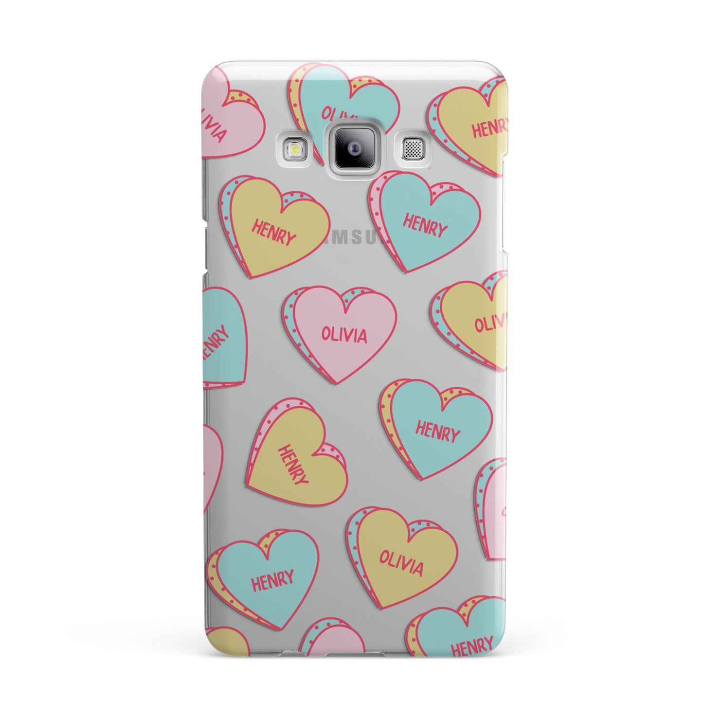 Personalised Heart Sweets Samsung Galaxy A7 2015 Case