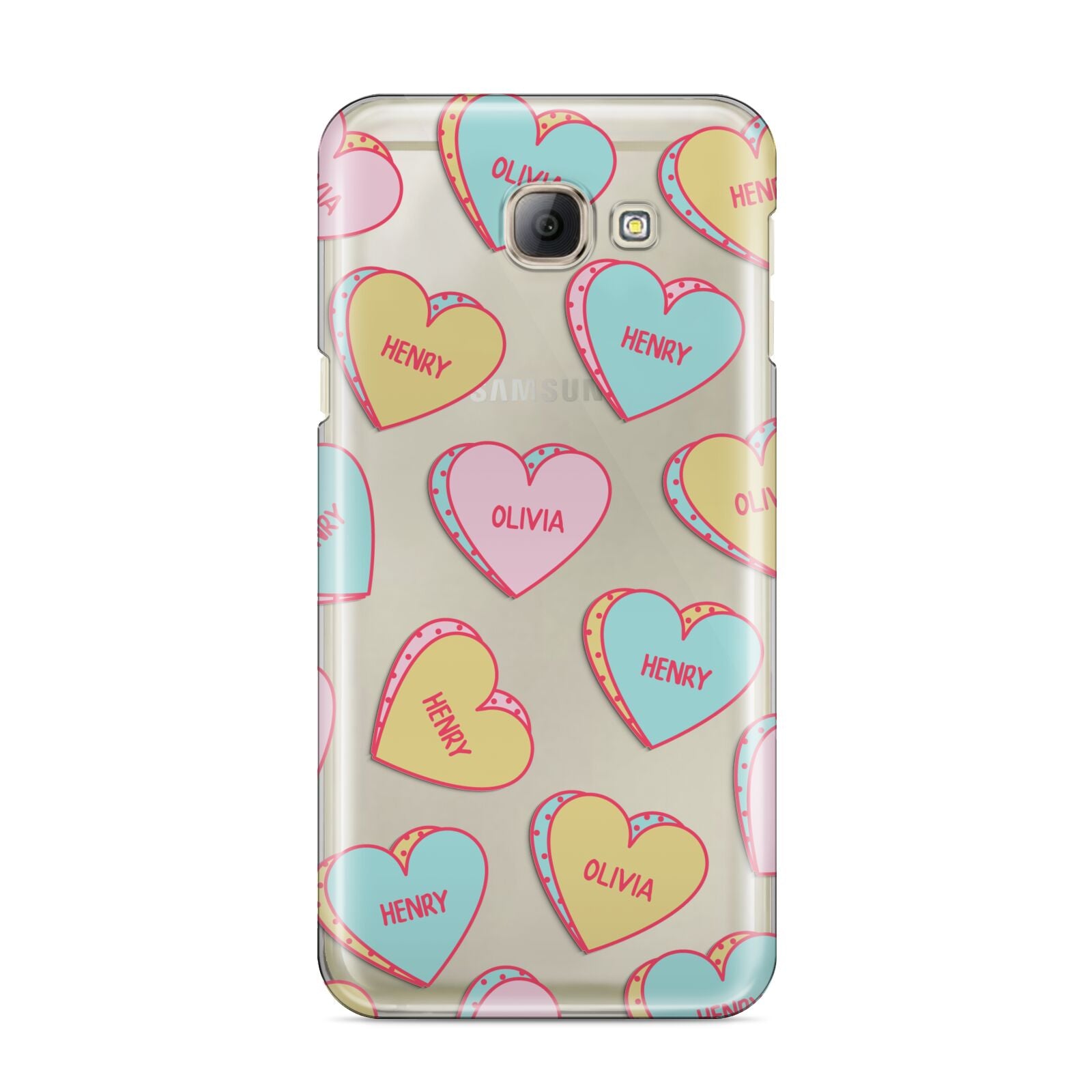 Personalised Heart Sweets Samsung Galaxy A8 2016 Case