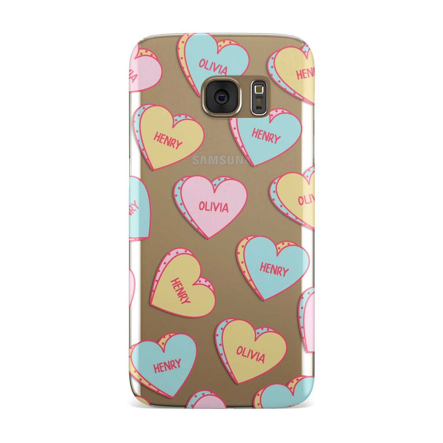 Personalised Heart Sweets Samsung Galaxy Case