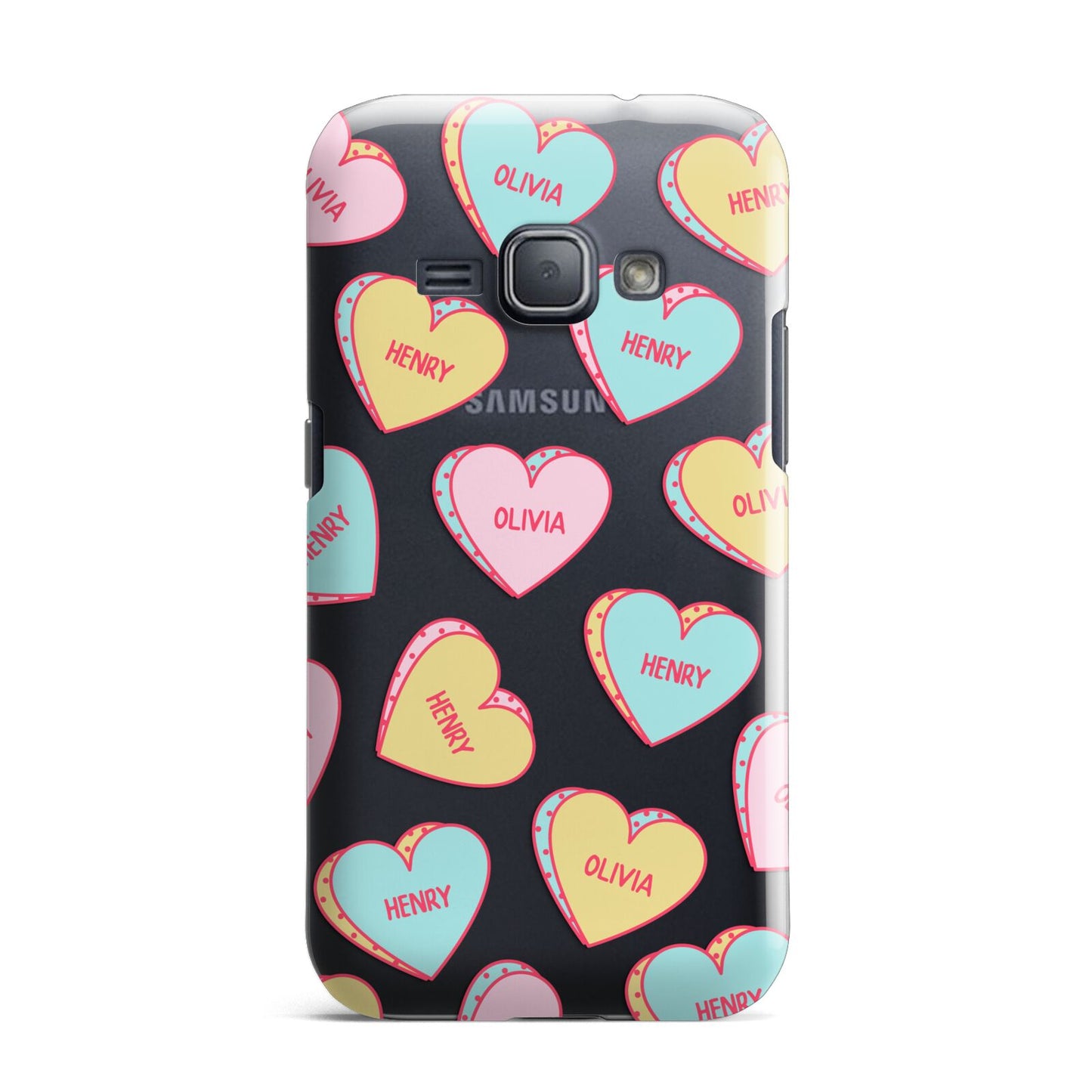 Personalised Heart Sweets Samsung Galaxy J1 2016 Case