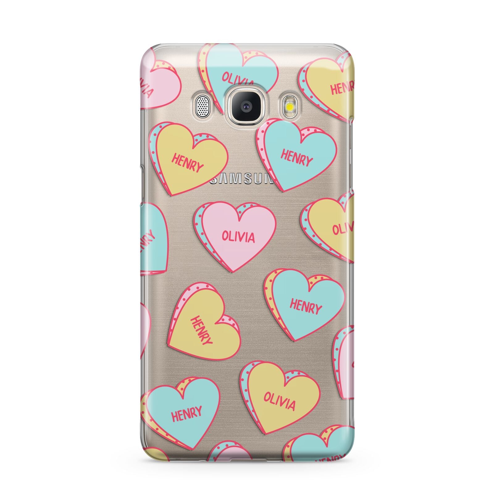 Personalised Heart Sweets Samsung Galaxy J5 2016 Case