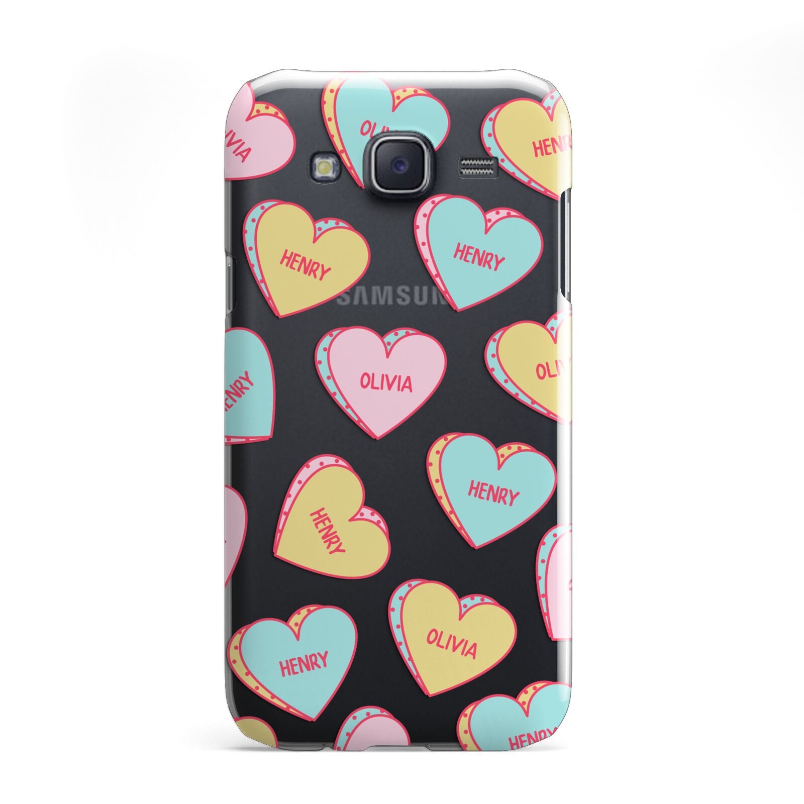 Personalised Heart Sweets Samsung Galaxy J5 Case