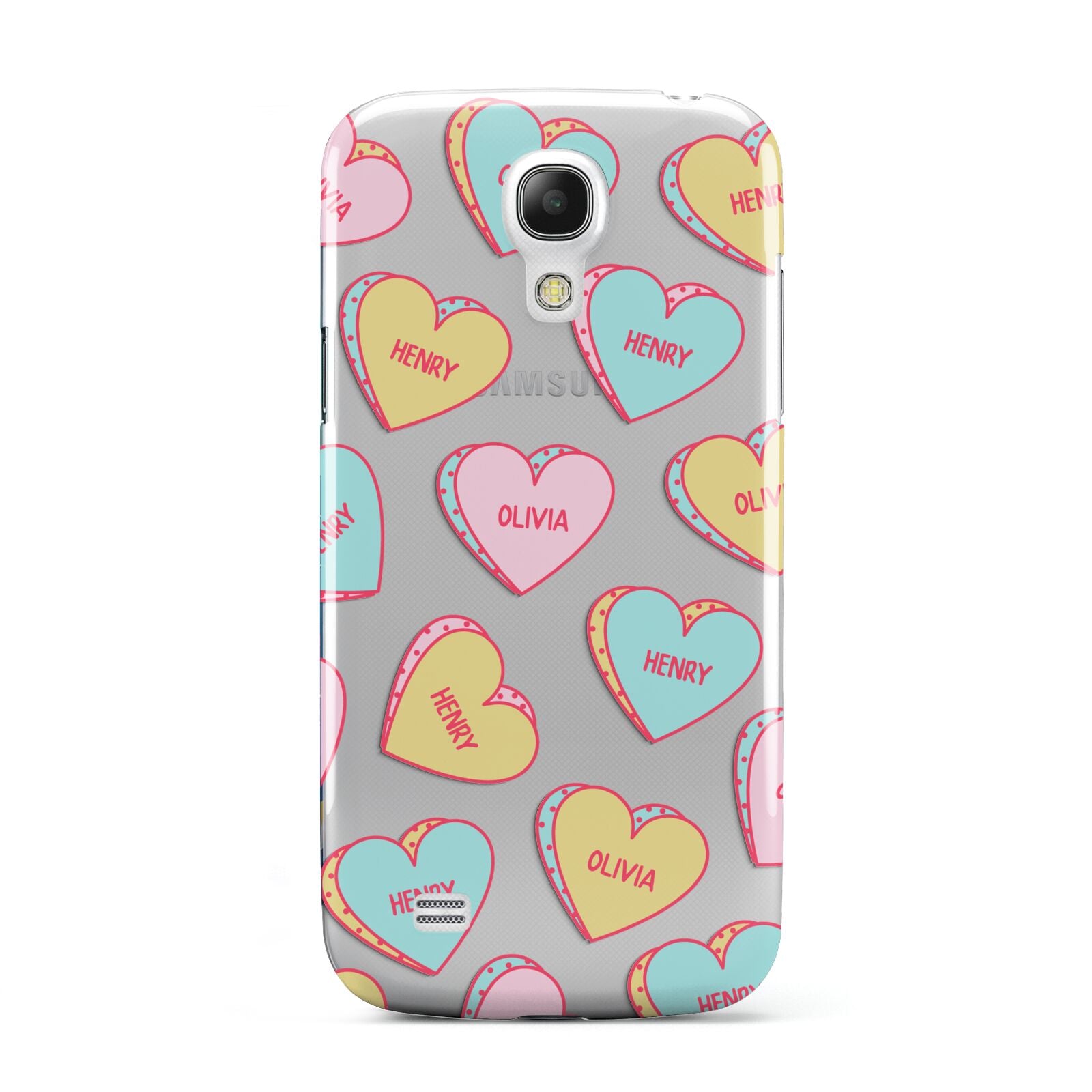 Personalised Heart Sweets Samsung Galaxy S4 Mini Case