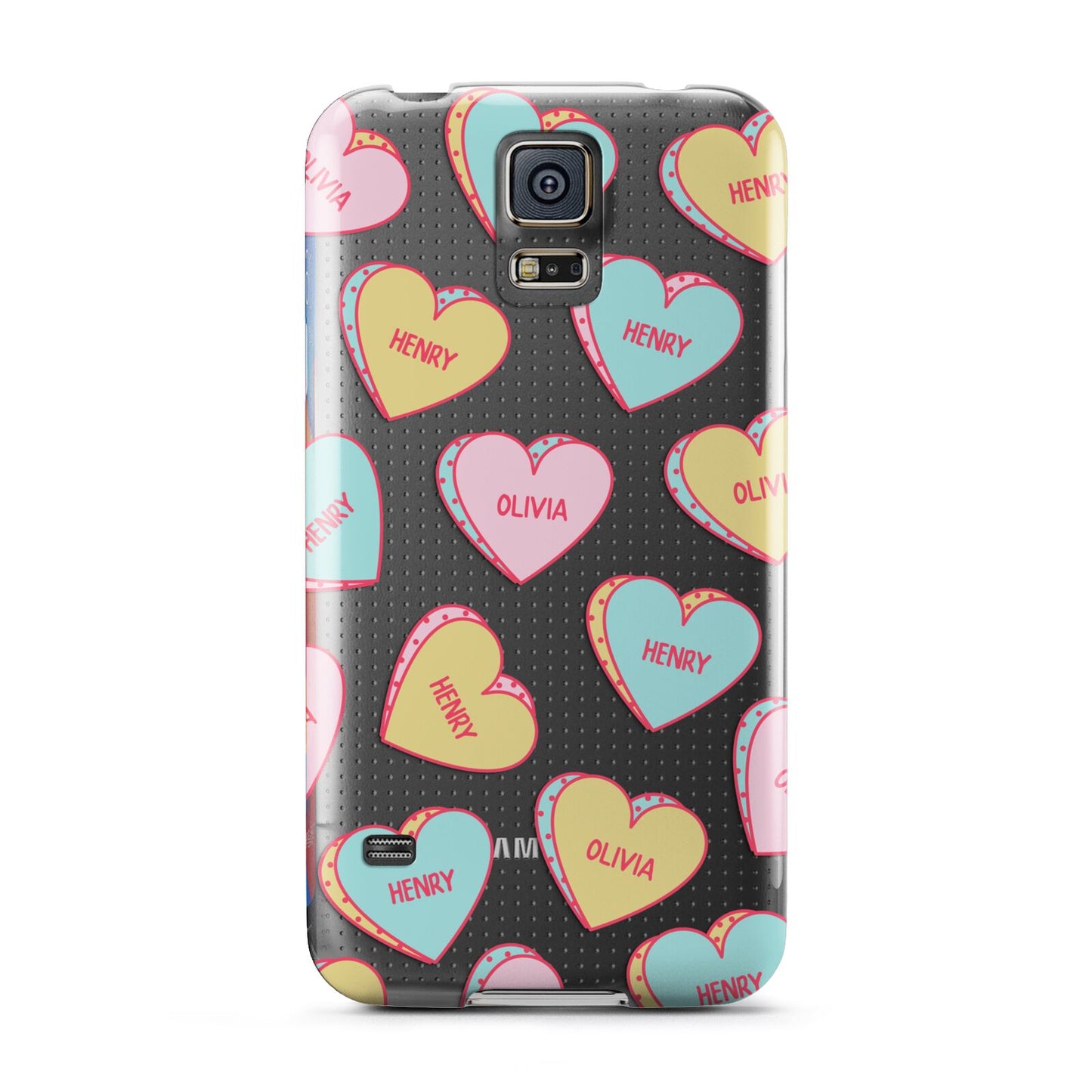 Personalised Heart Sweets Samsung Galaxy S5 Case