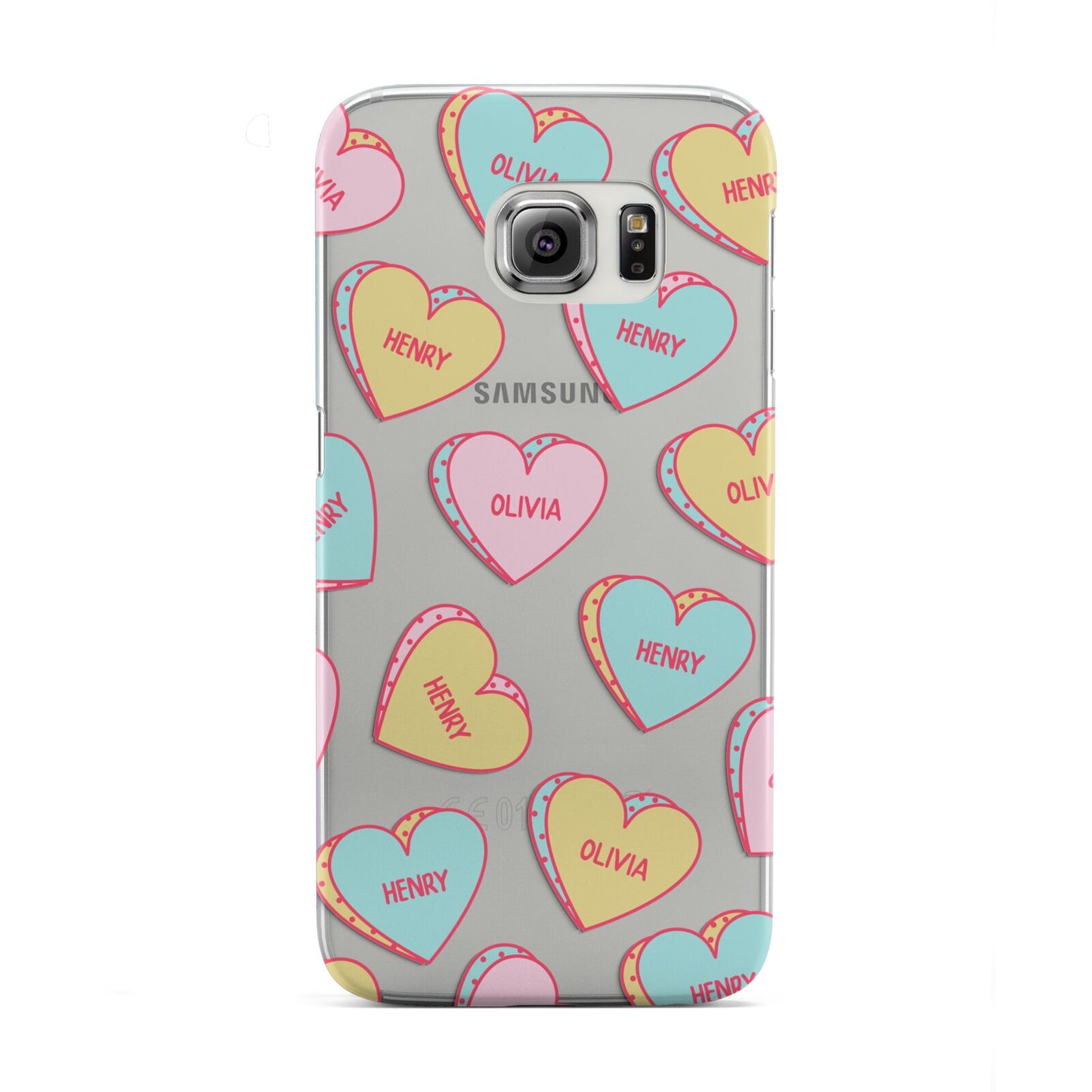 Personalised Heart Sweets Samsung Galaxy S6 Edge Case