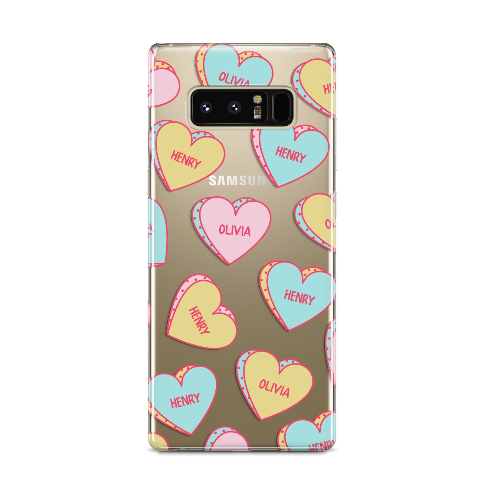Personalised Heart Sweets Samsung Galaxy S8 Case