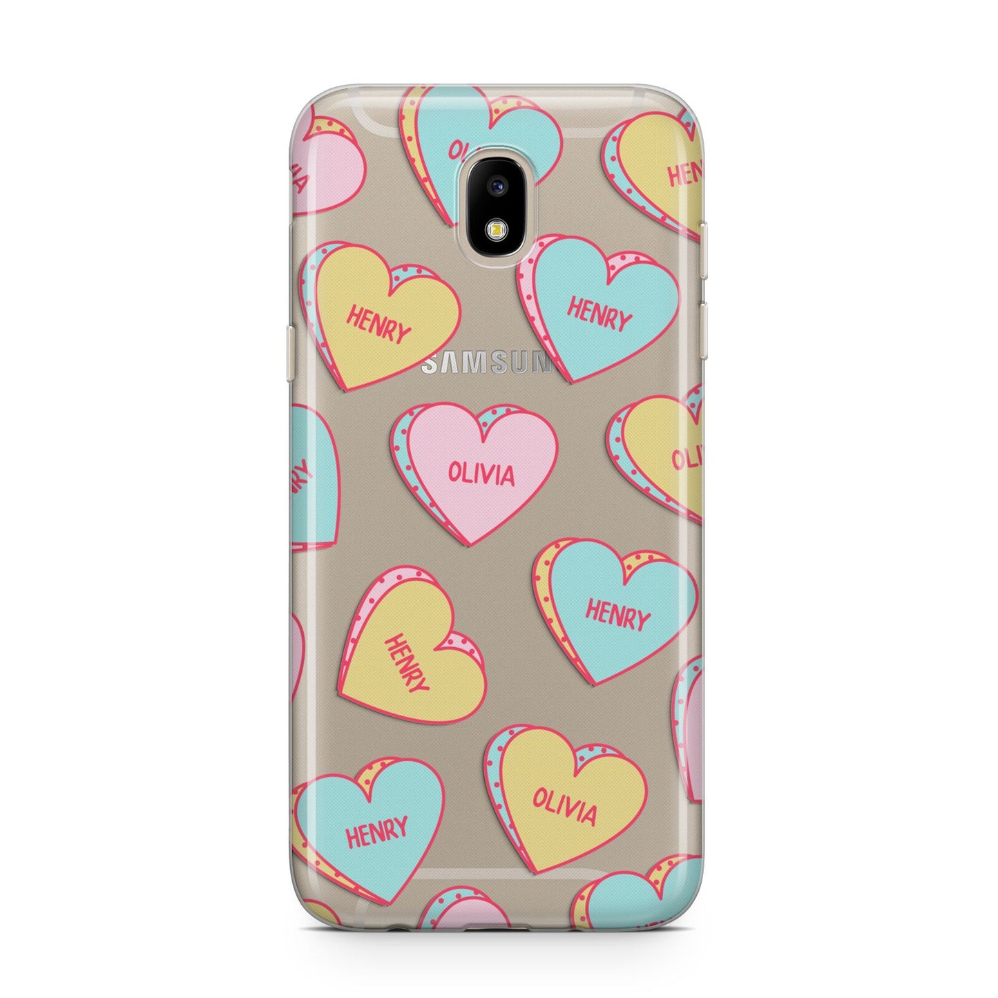 Personalised Heart Sweets Samsung J5 2017 Case