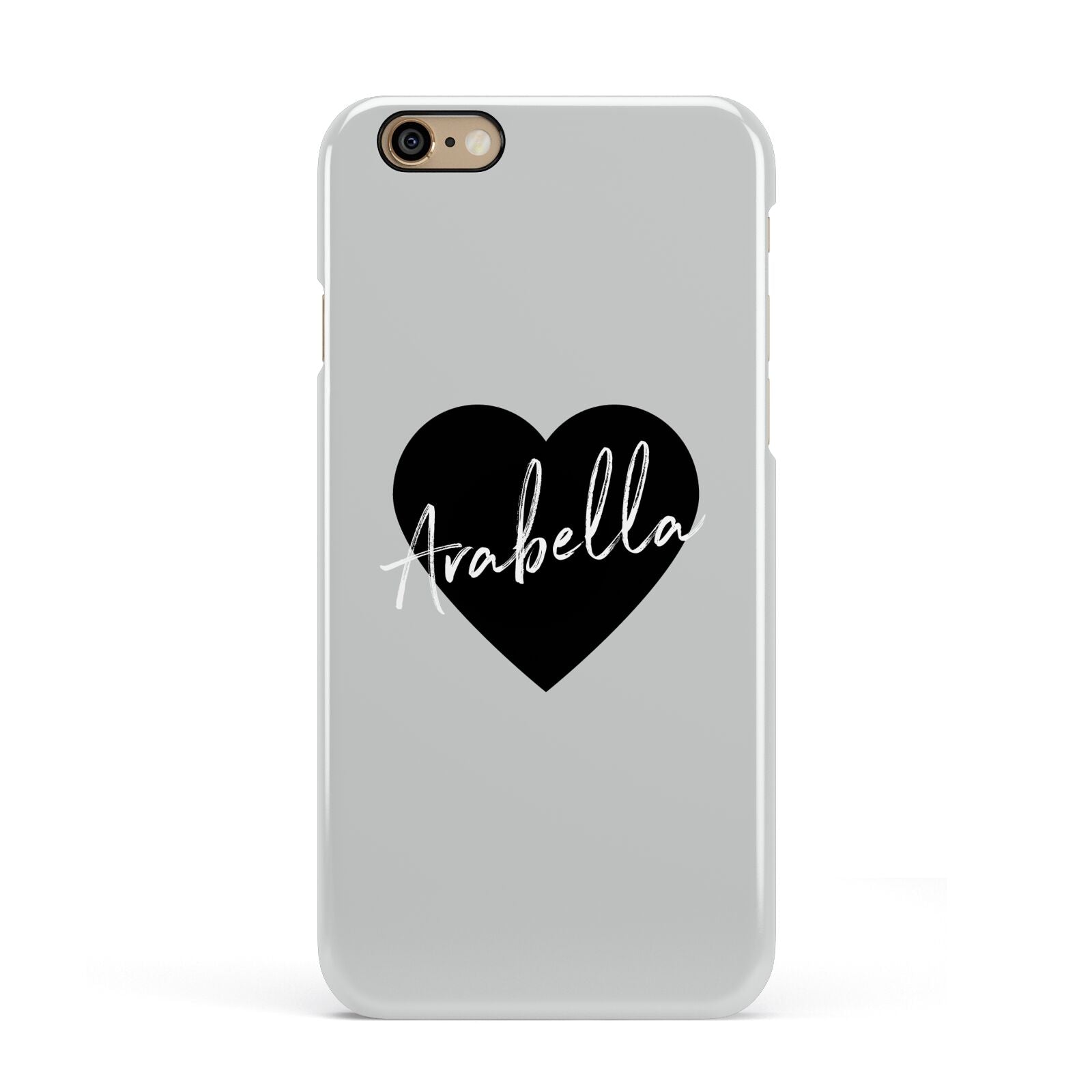 Personalised Heart Valentines Apple iPhone 6 3D Snap Case