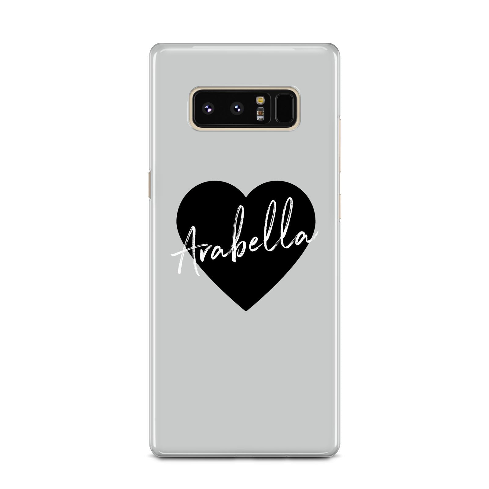 Personalised Heart Valentines Samsung Galaxy Note 8 Case