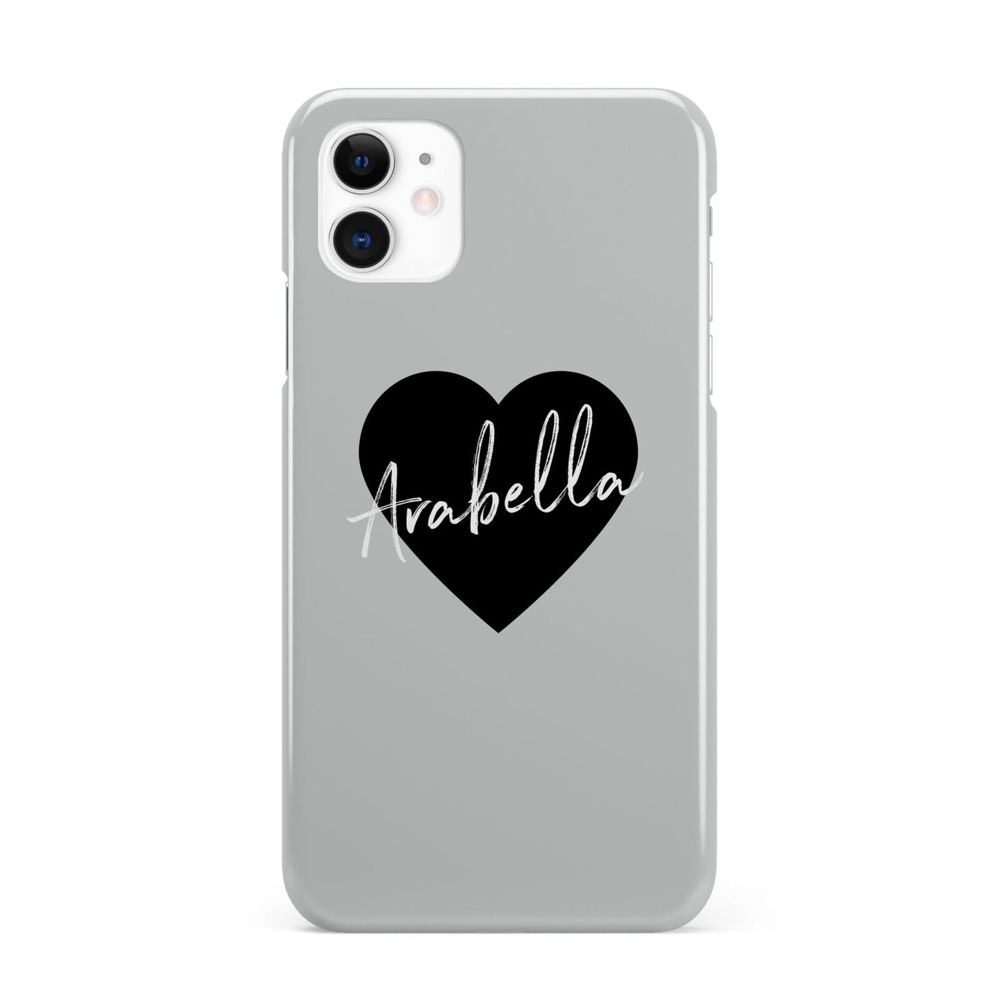 Personalised Heart Valentines iPhone 11 3D Snap Case