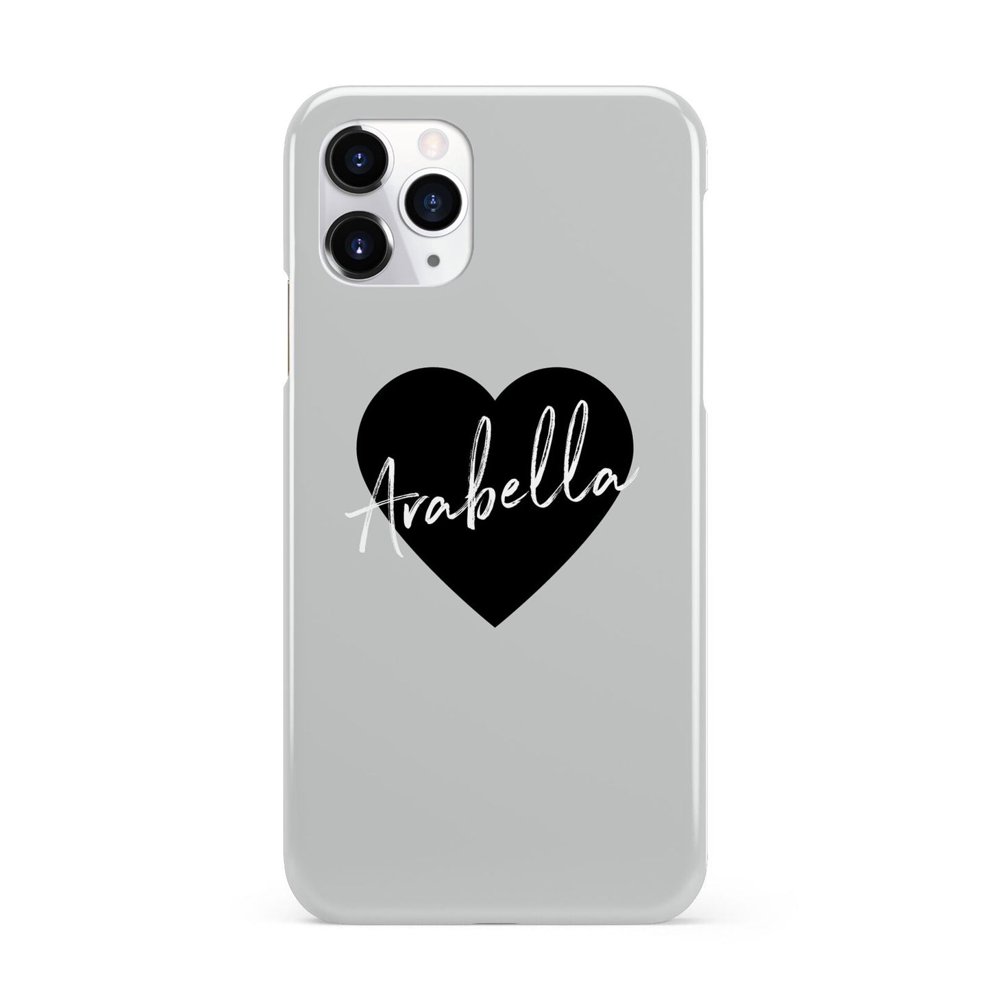 Personalised Heart Valentines iPhone 11 Pro 3D Snap Case