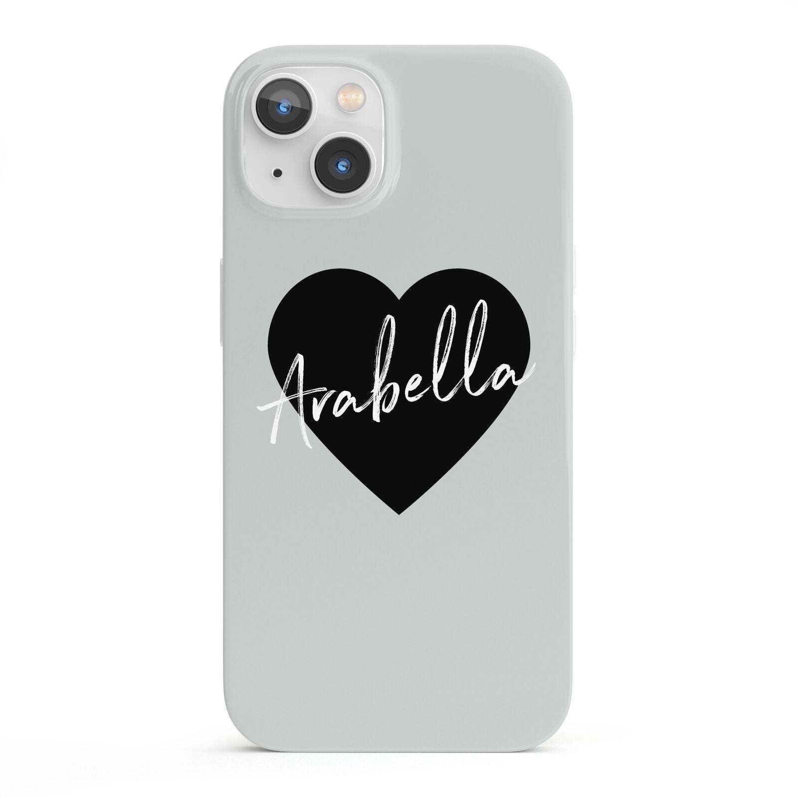 Personalised Heart Valentines iPhone 13 Full Wrap 3D Snap Case