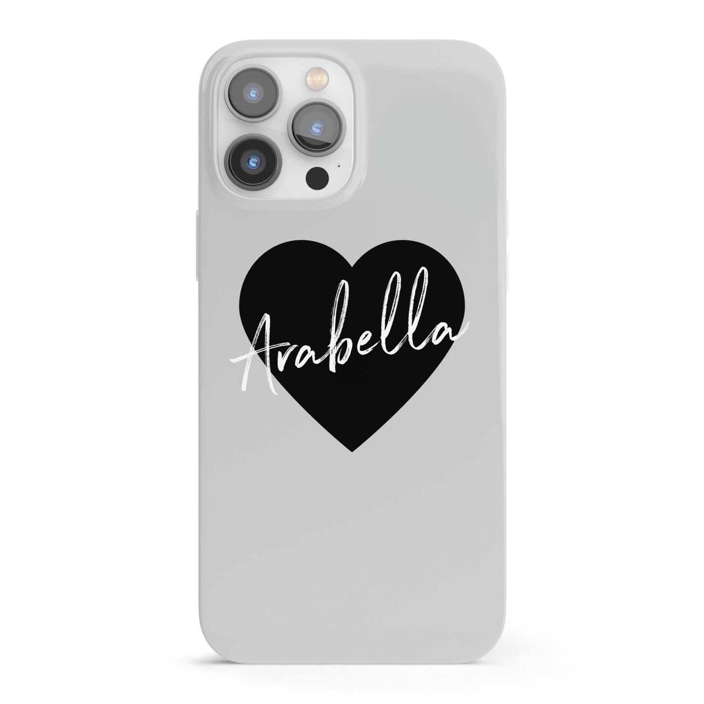 Personalised Heart Valentines iPhone 13 Pro Max Full Wrap 3D Snap Case