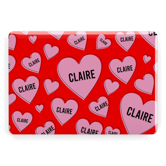 Personalised Hearts Apple MacBook Case