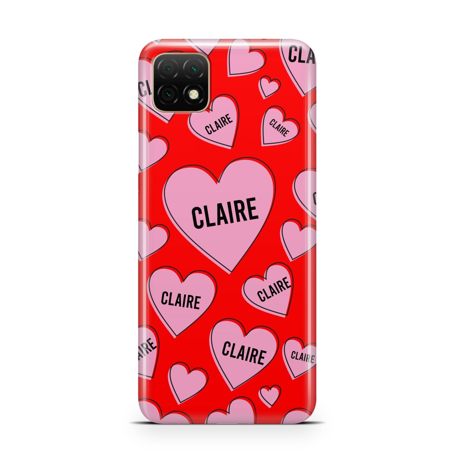 Personalised Hearts Huawei Enjoy 20 Phone Case