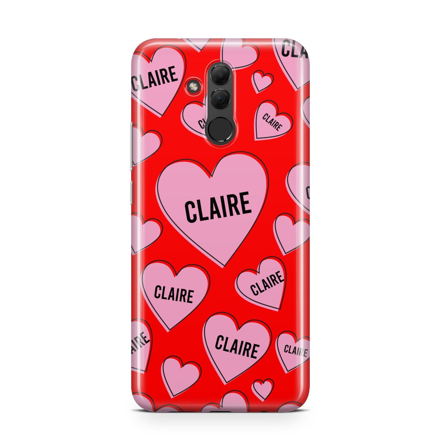 Personalised Hearts Huawei Mate 20 Lite