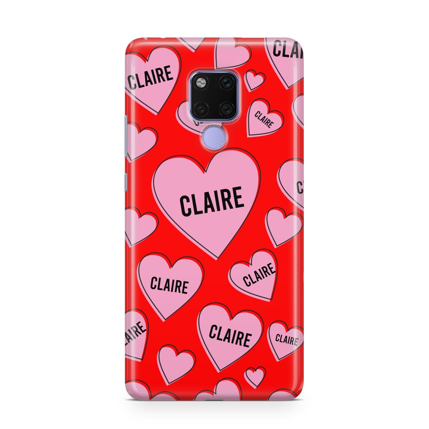 Personalised Hearts Huawei Mate 20X Phone Case