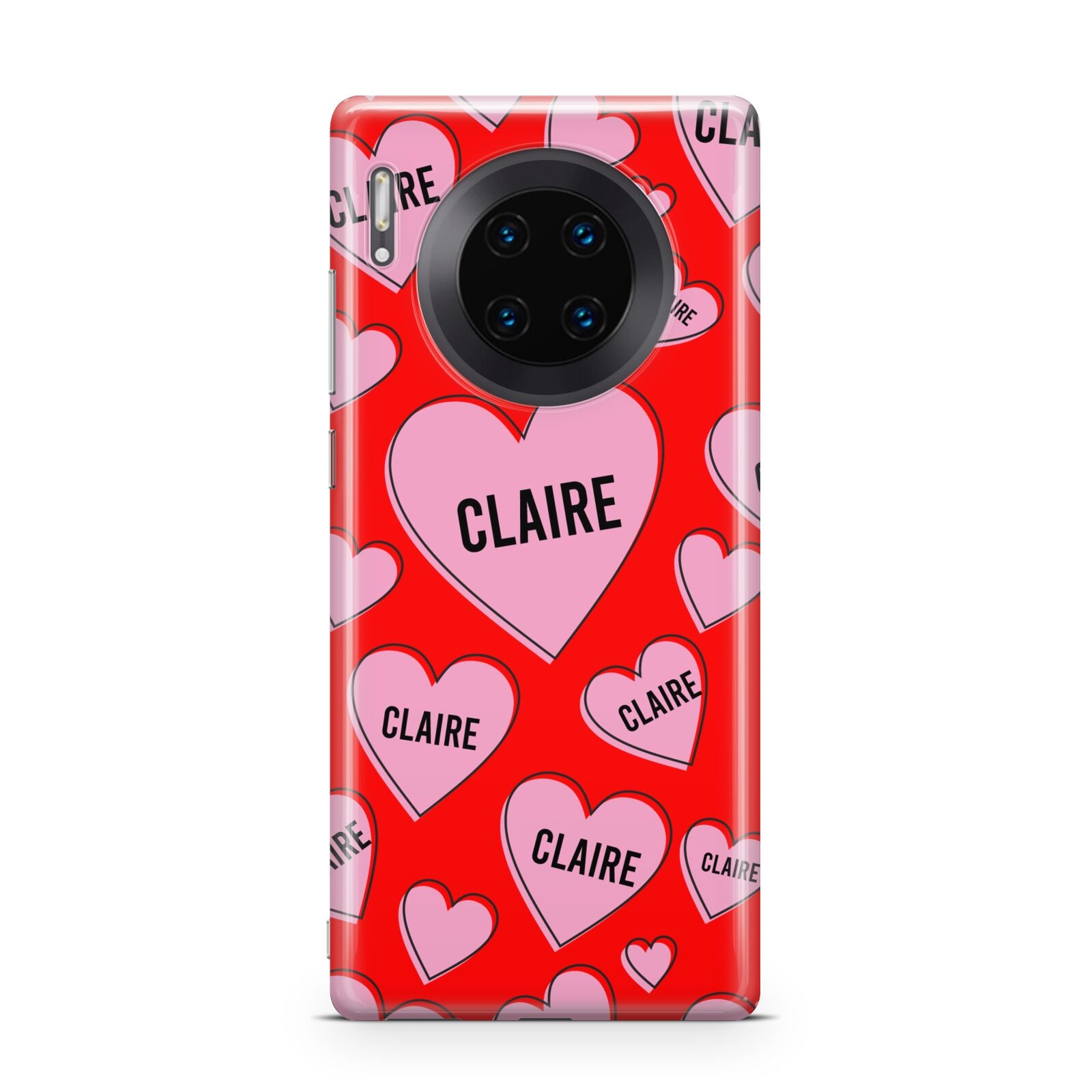 Personalised Hearts Huawei Mate 30 Pro Phone Case