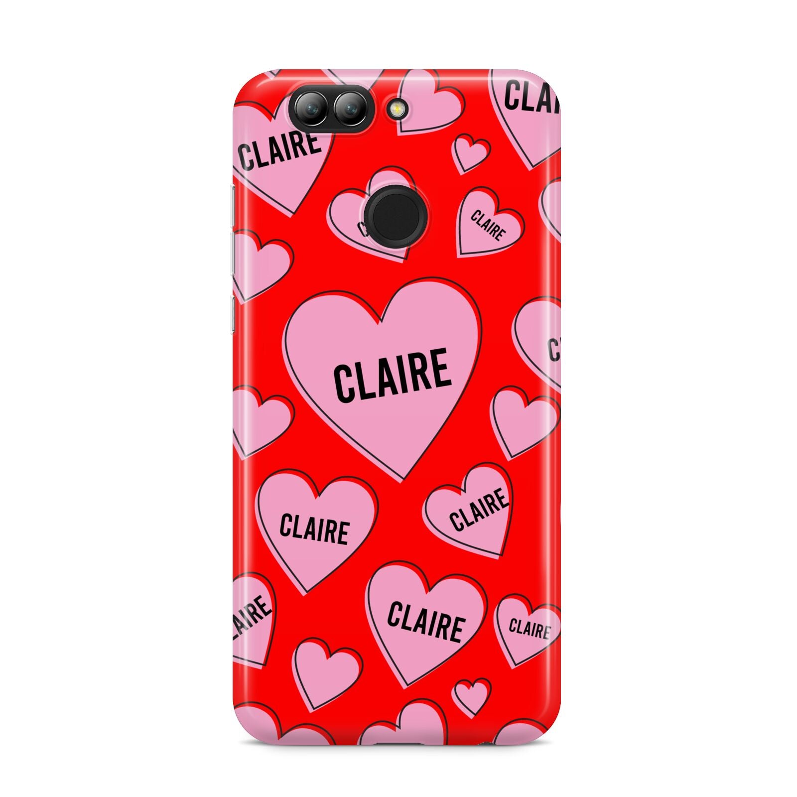 Personalised Hearts Huawei Nova 2s Phone Case