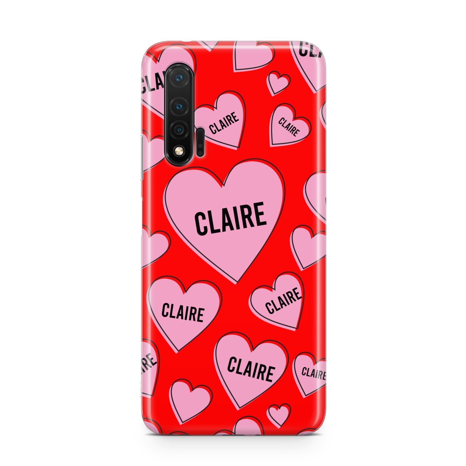 Personalised Hearts Huawei Nova 6 Phone Case