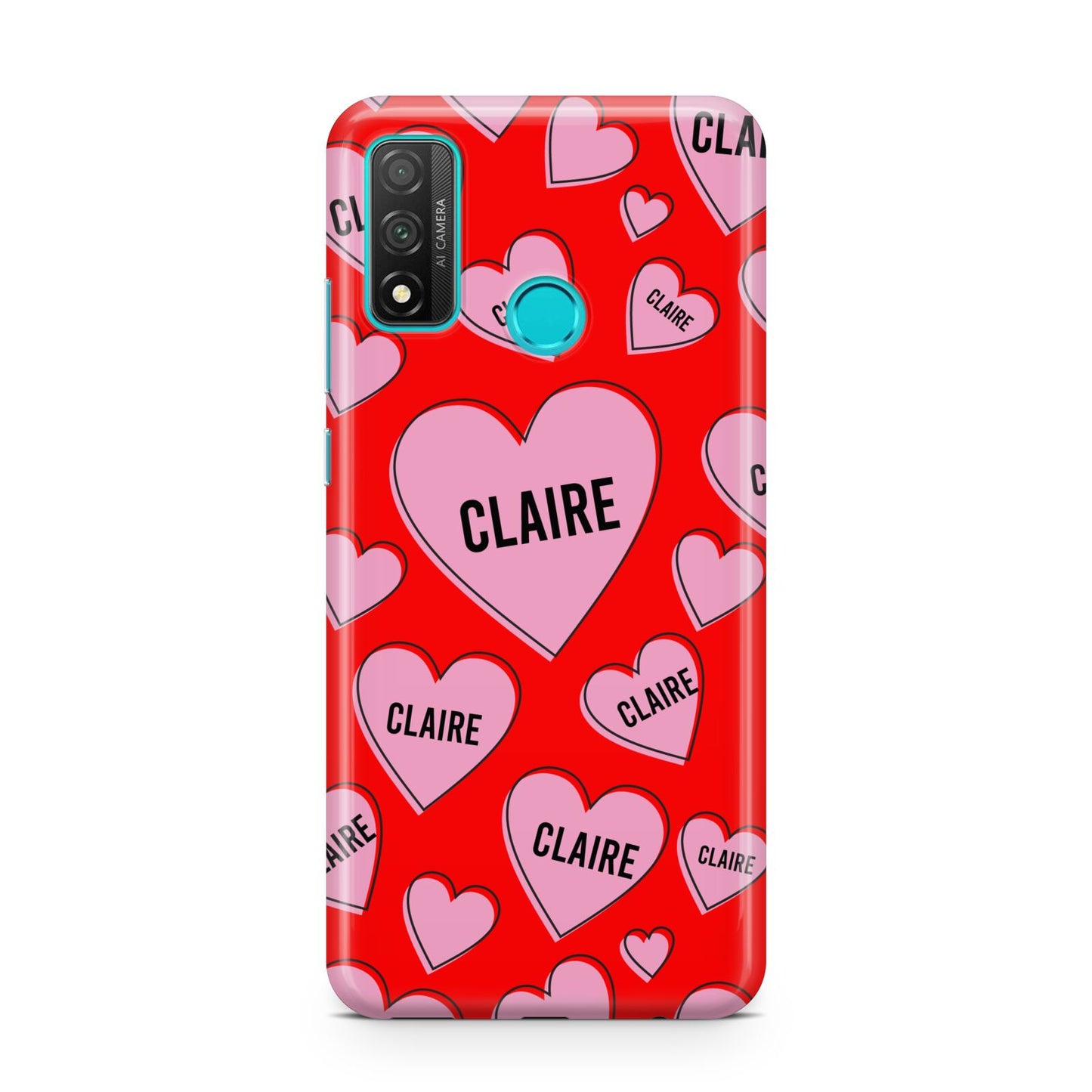 Personalised Hearts Huawei P Smart 2020