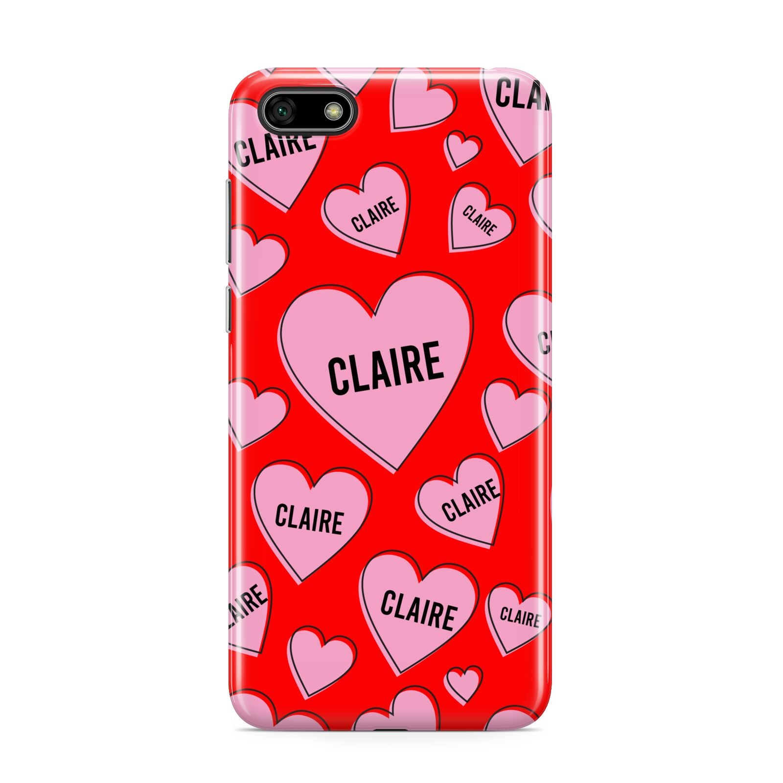 Personalised Hearts Huawei Y5 Prime 2018 Phone Case