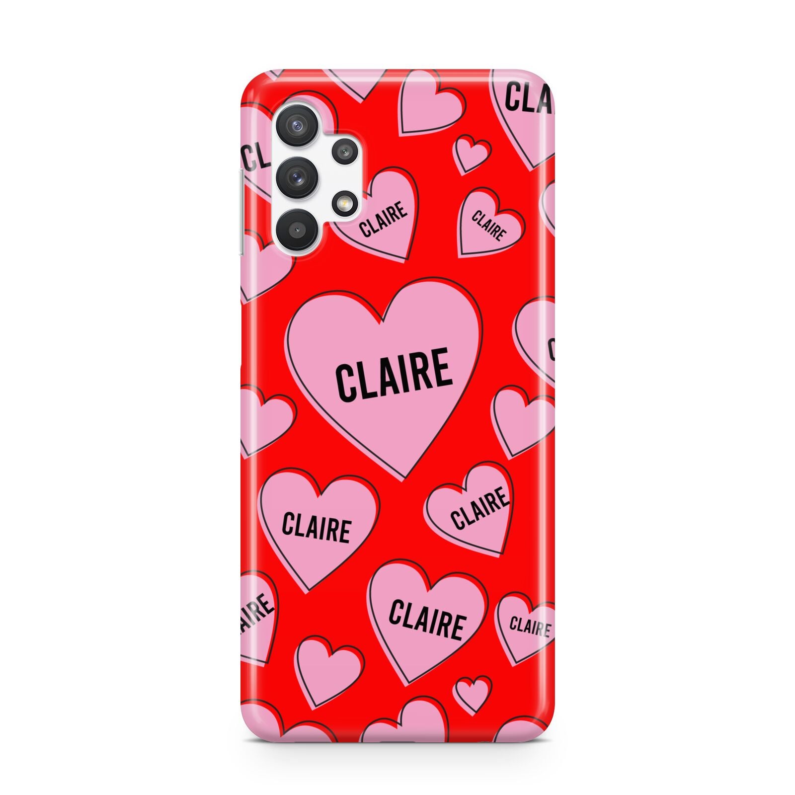 Personalised Hearts Samsung A32 5G Case