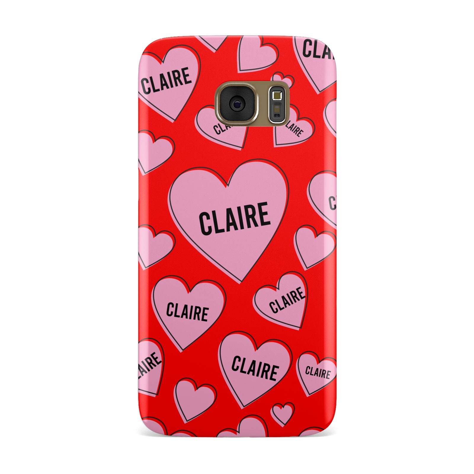 Personalised Hearts Samsung Galaxy Case