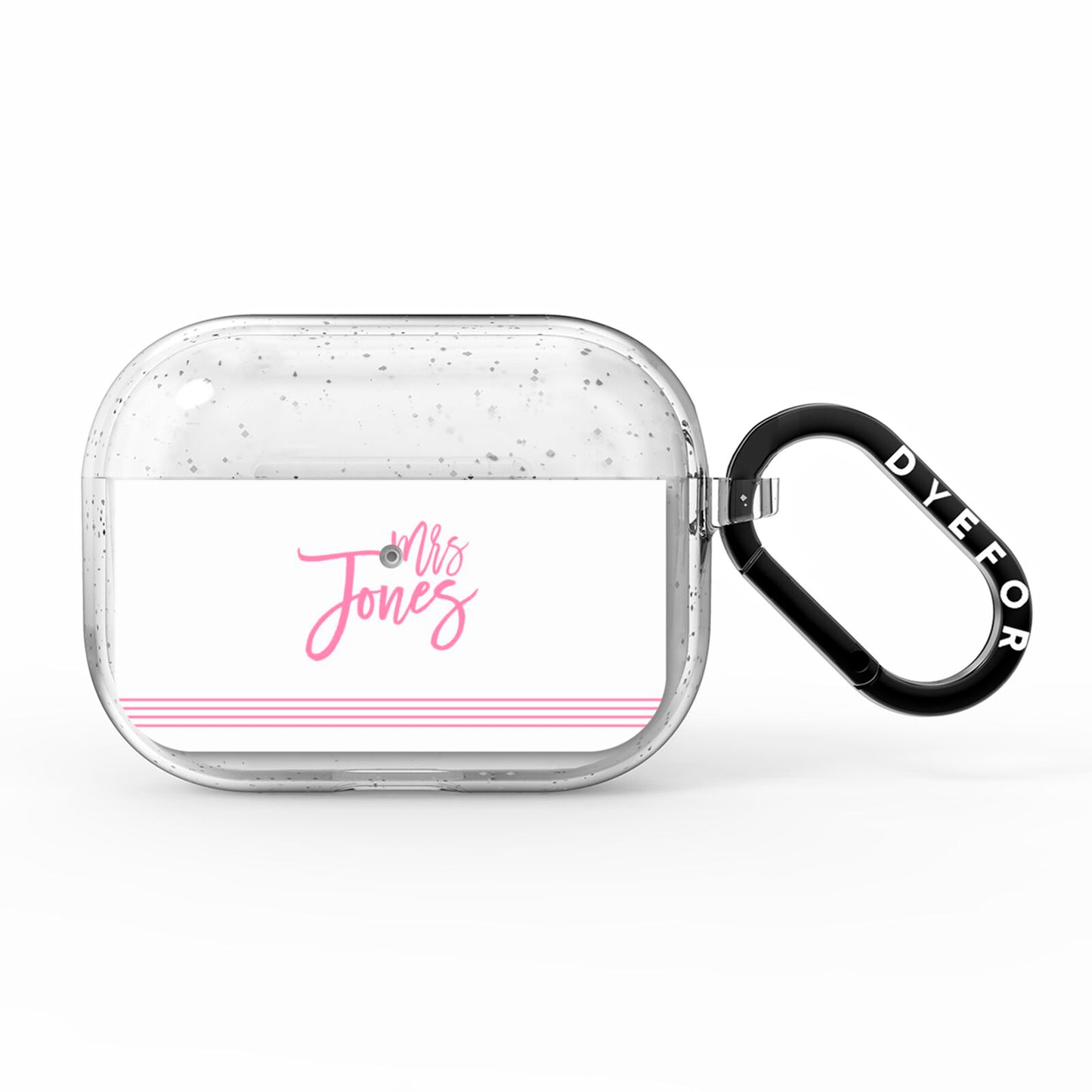 Personalised Hers AirPods Pro Glitter Case