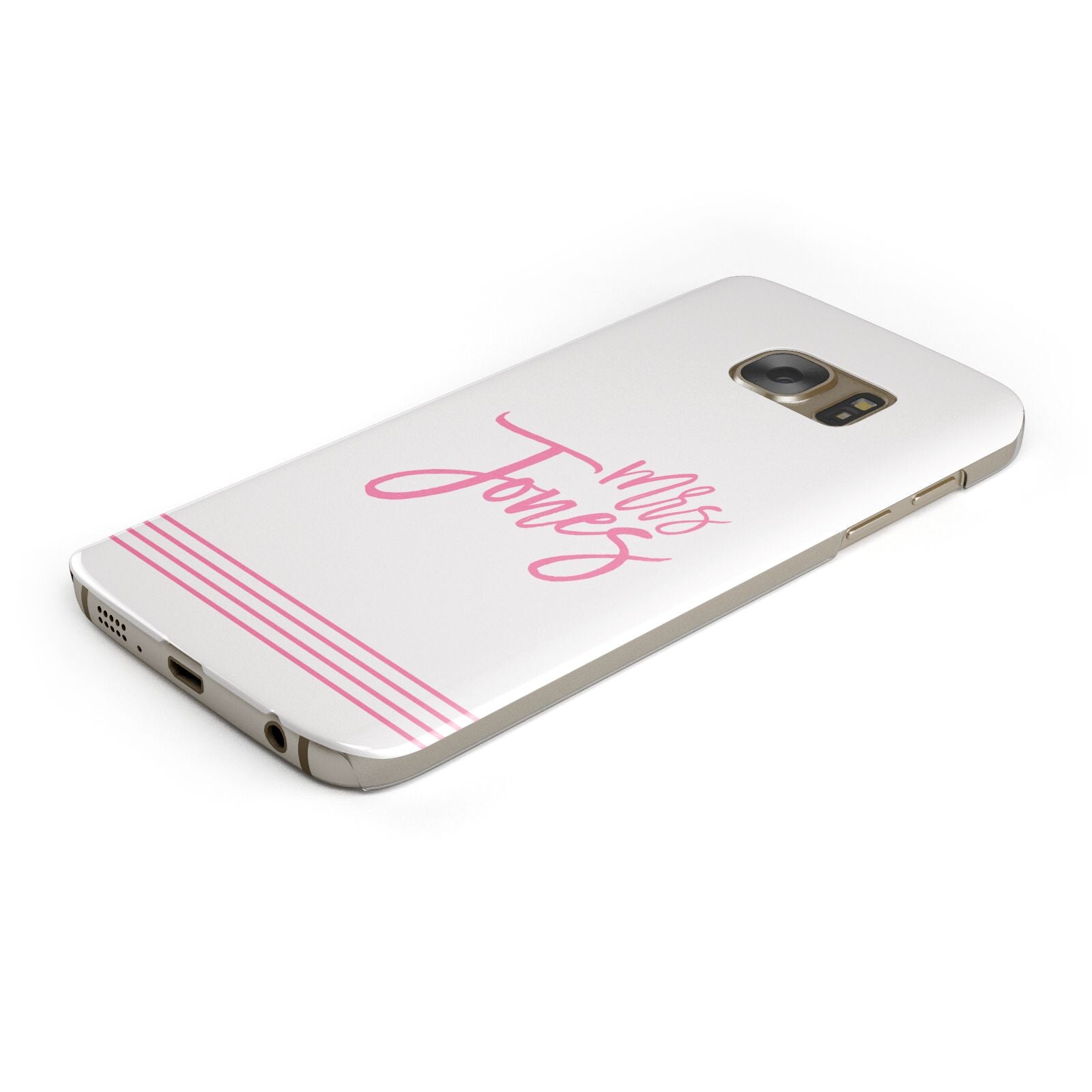 Personalised Hers Protective Samsung Galaxy Case Angled Image