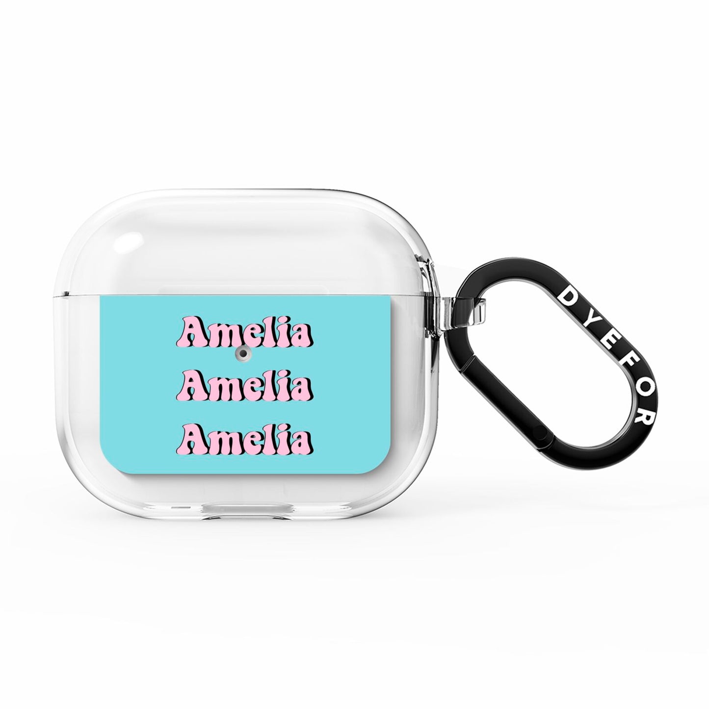 Personalised Hippie AirPods Clear Case 3rd Gen