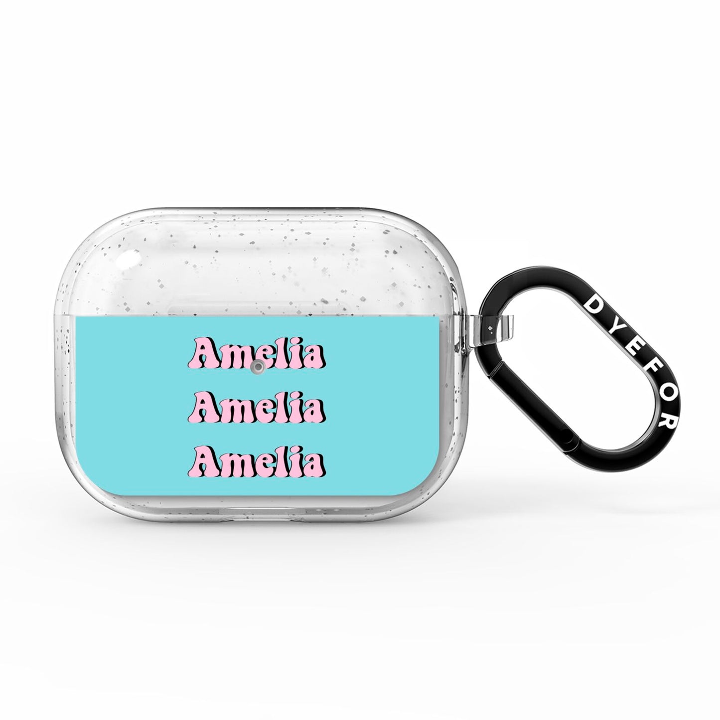 Personalised Hippie AirPods Pro Glitter Case