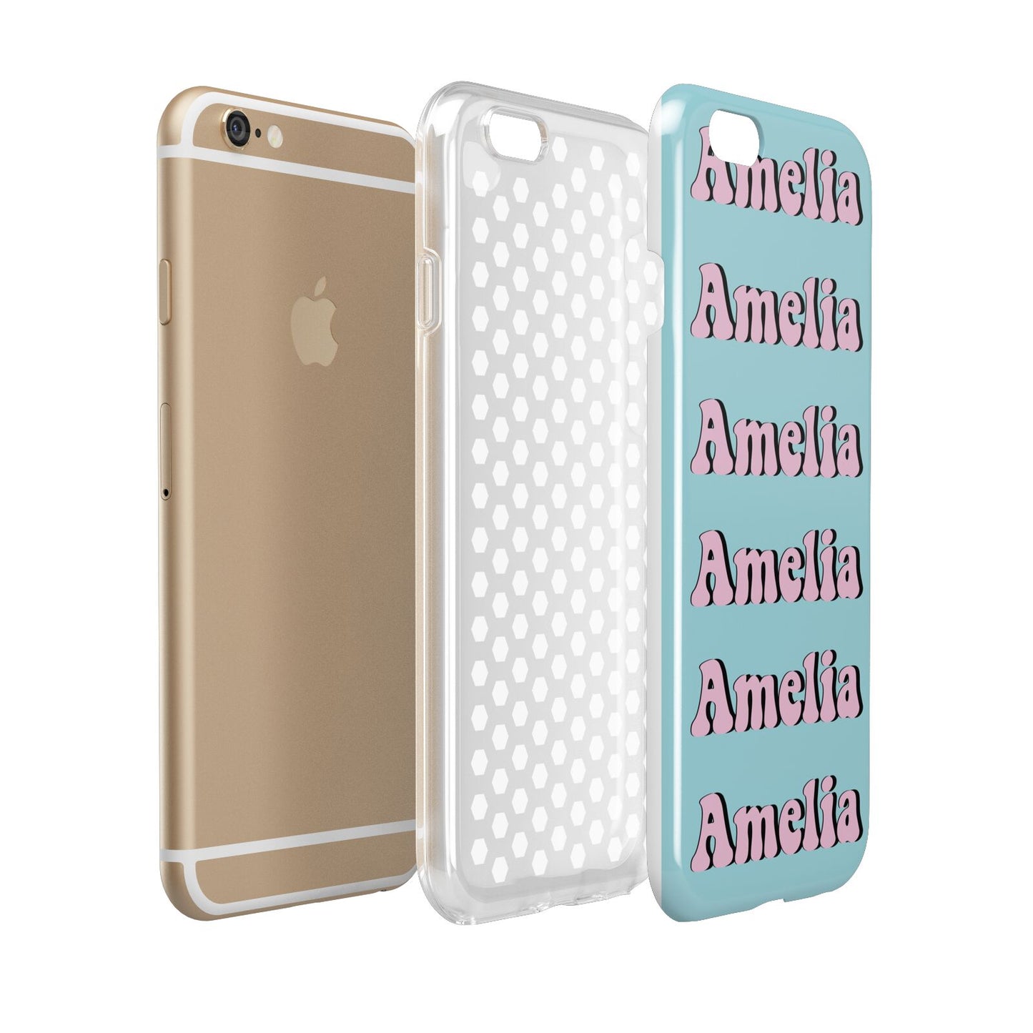 Personalised Hippie Apple iPhone 6 3D Tough Case Expanded view