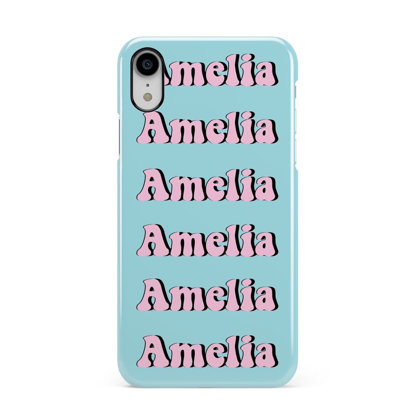 Personalised Hippie Apple iPhone XR White 3D Snap Case