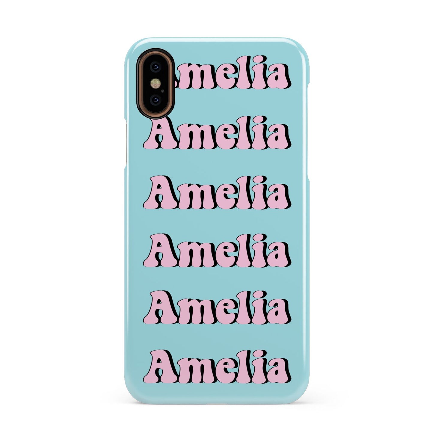 Personalised Hippie Apple iPhone XS 3D Snap Case