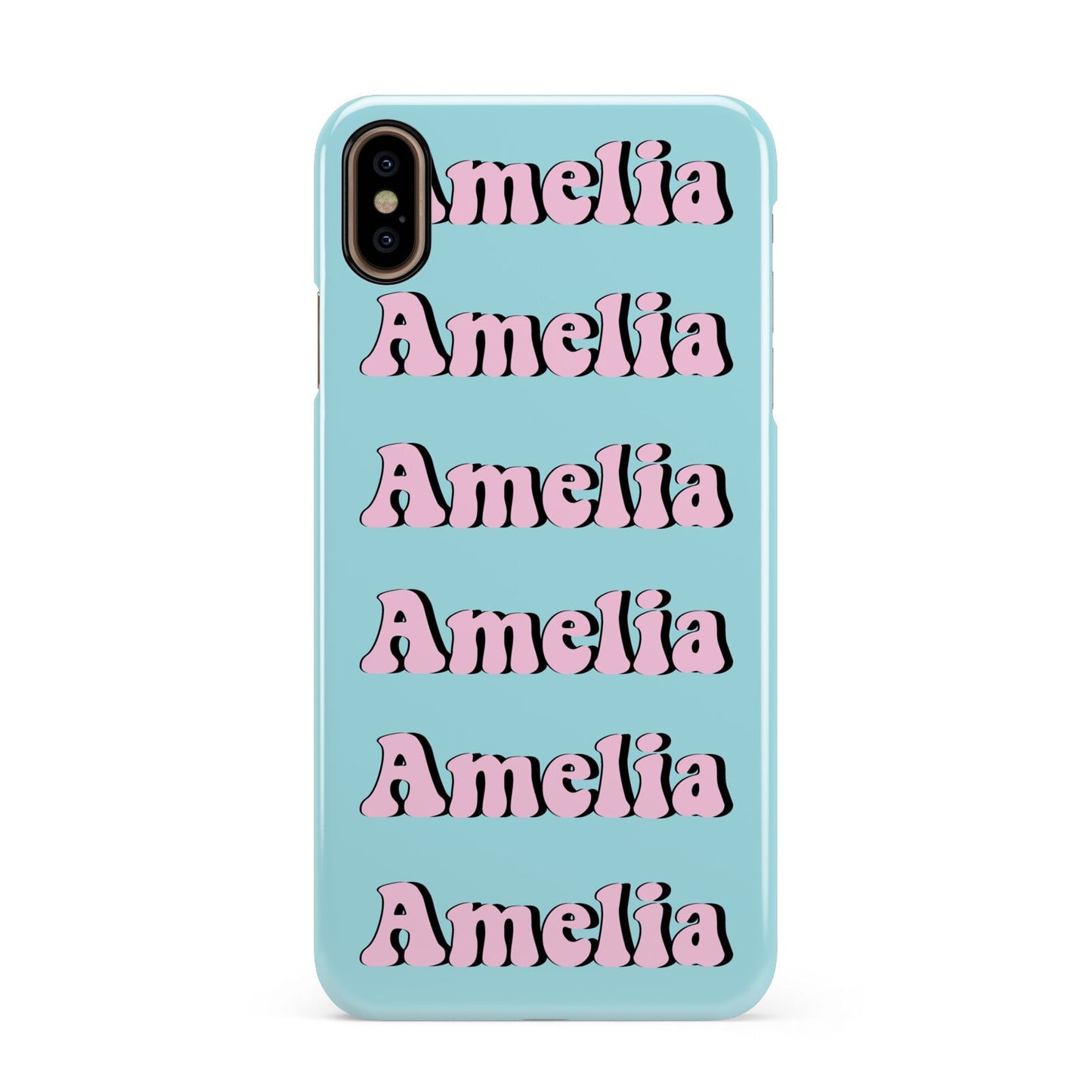 Personalised Hippie Apple iPhone Xs Max 3D Snap Case