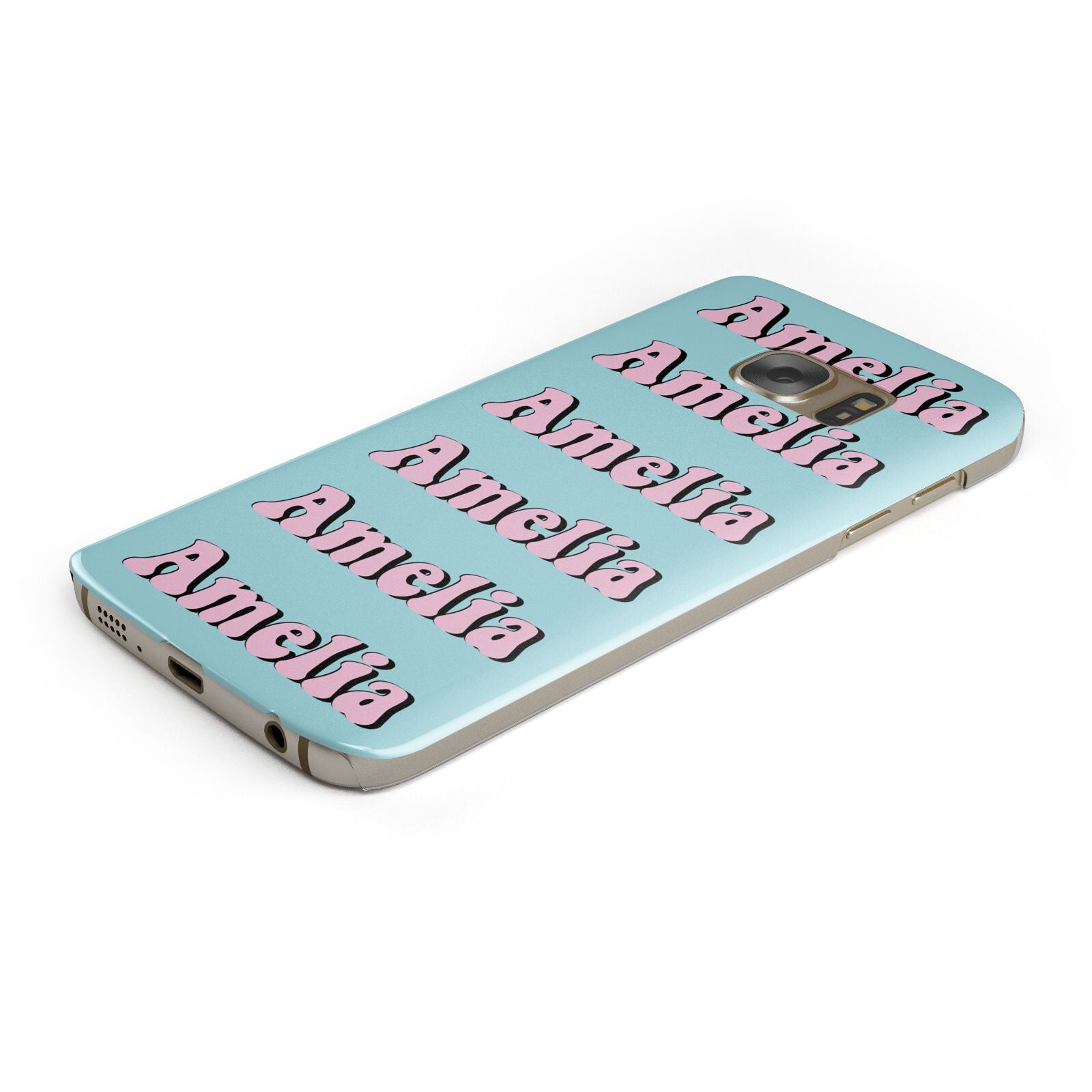 Personalised Hippie Protective Samsung Galaxy Case Angled Image