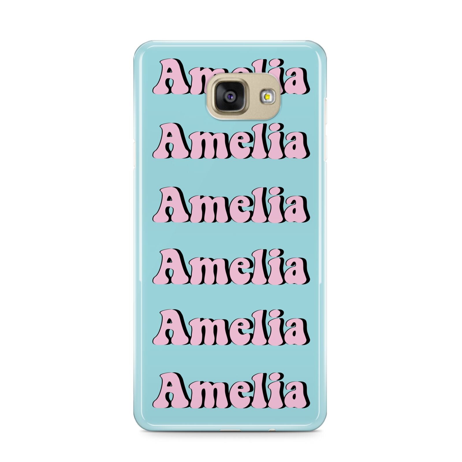 Personalised Hippie Samsung Galaxy A9 2016 Case on gold phone