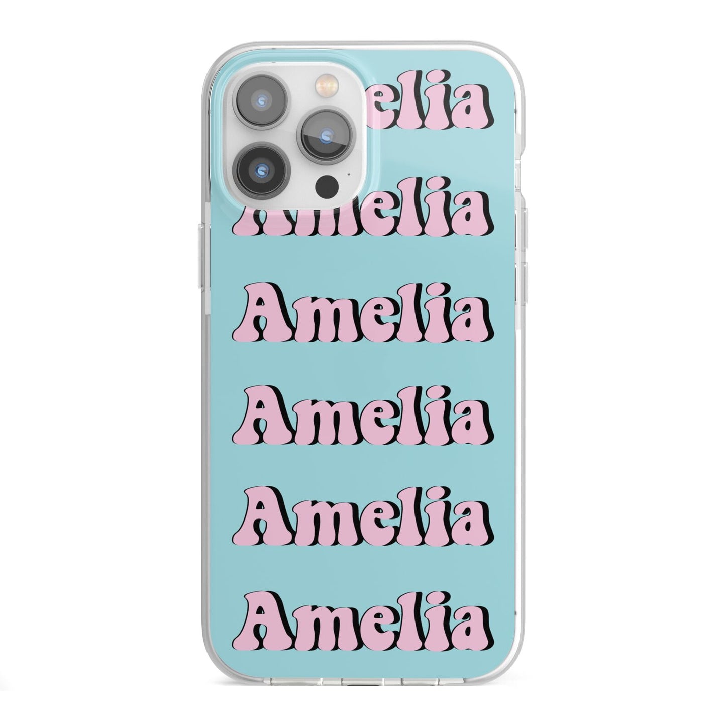 Personalised Hippie iPhone 13 Pro Max TPU Impact Case with White Edges