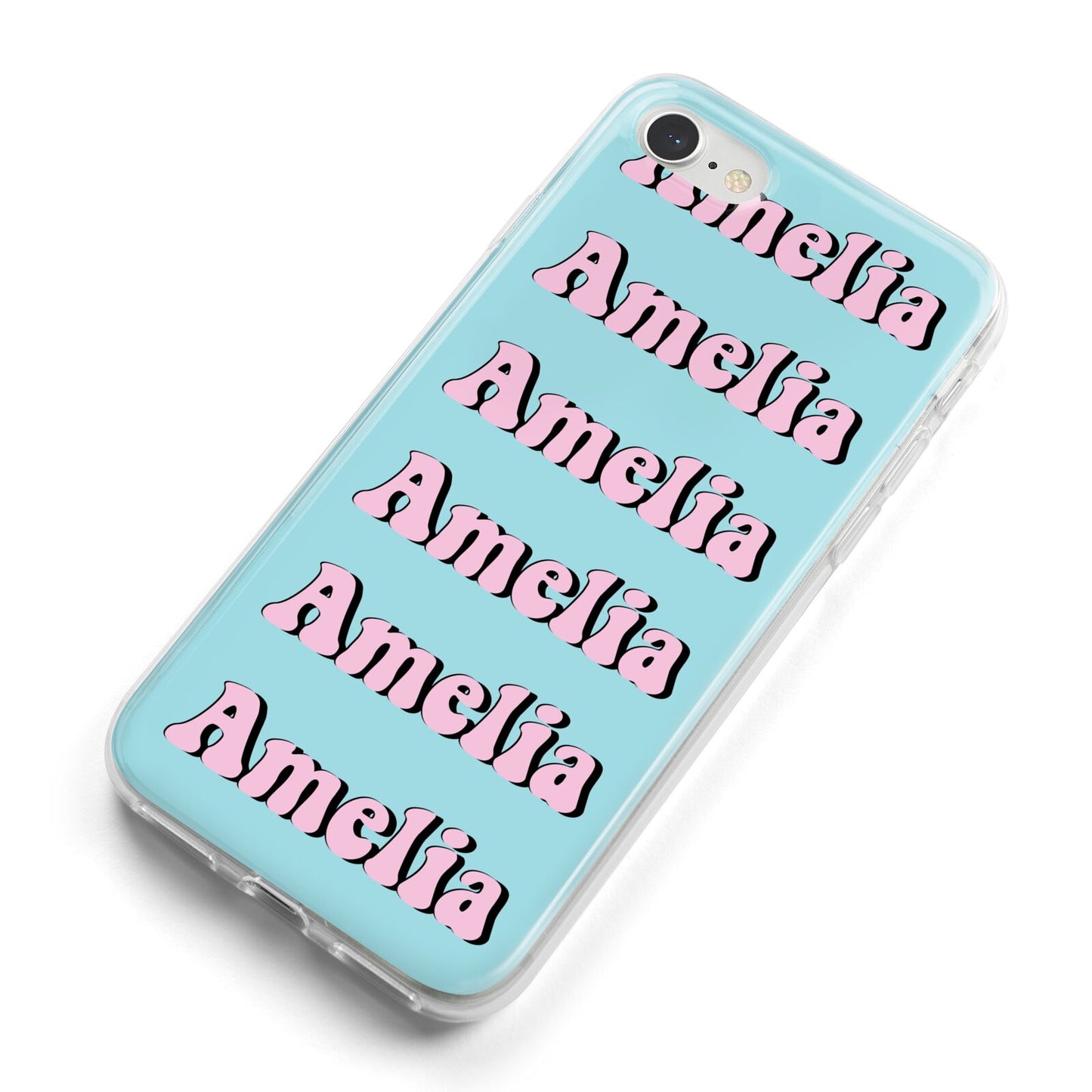 Personalised Hippie iPhone 8 Bumper Case on Silver iPhone Alternative Image