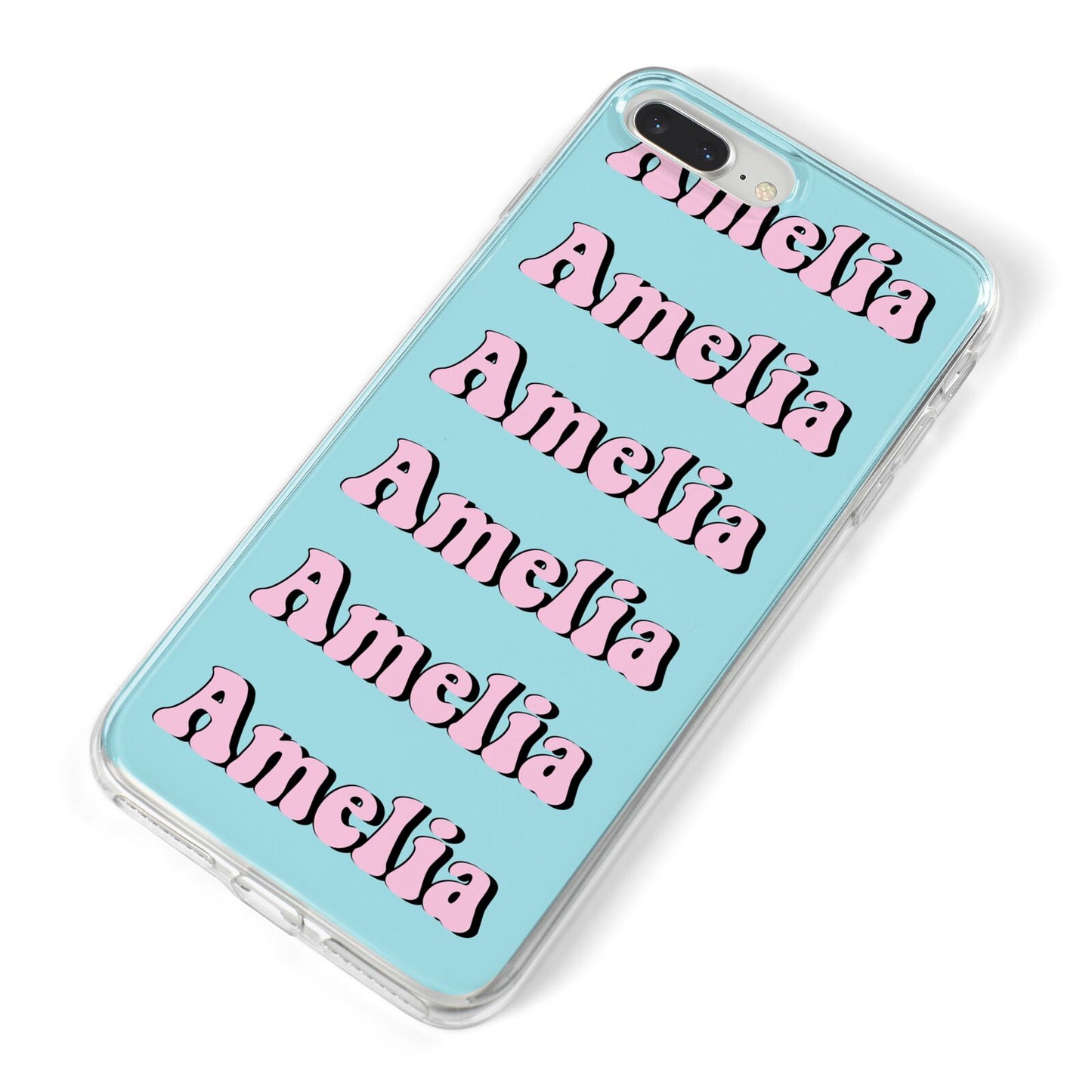 Personalised Hippie iPhone 8 Plus Bumper Case on Silver iPhone Alternative Image