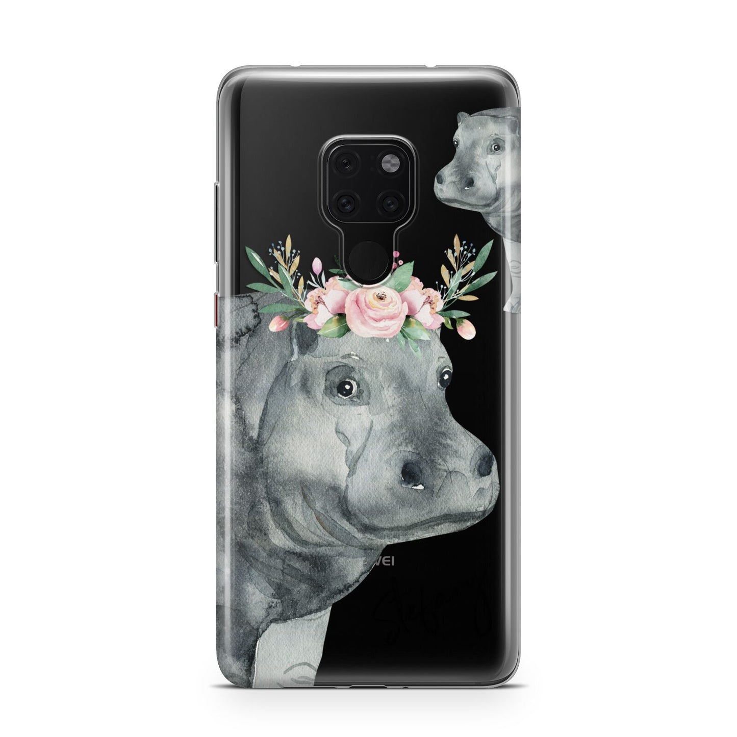 Personalised Hippopotamus Huawei Mate 20 Phone Case