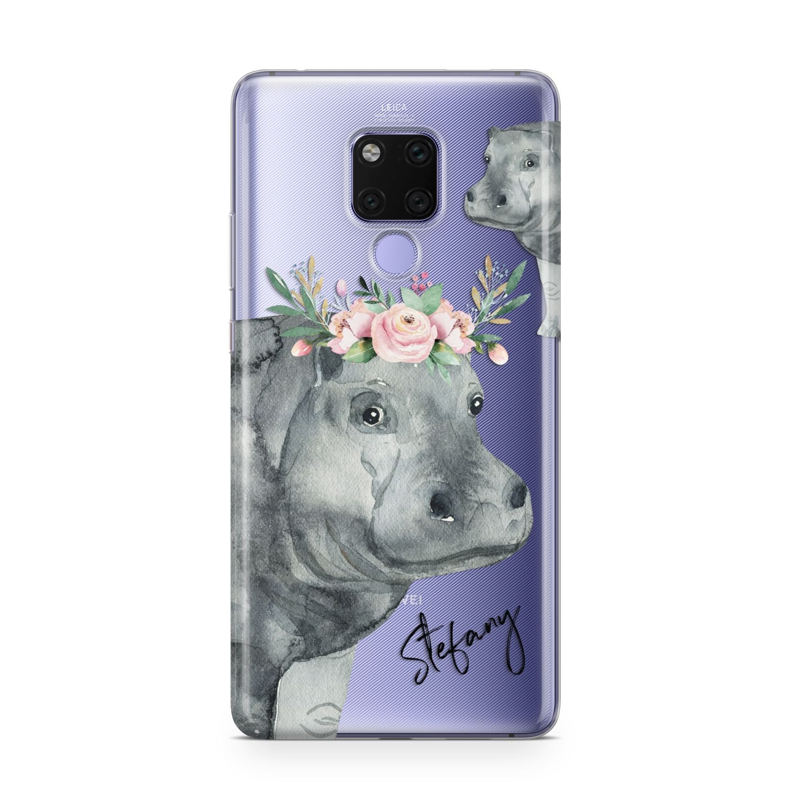 Personalised Hippopotamus Huawei Mate 20X Phone Case