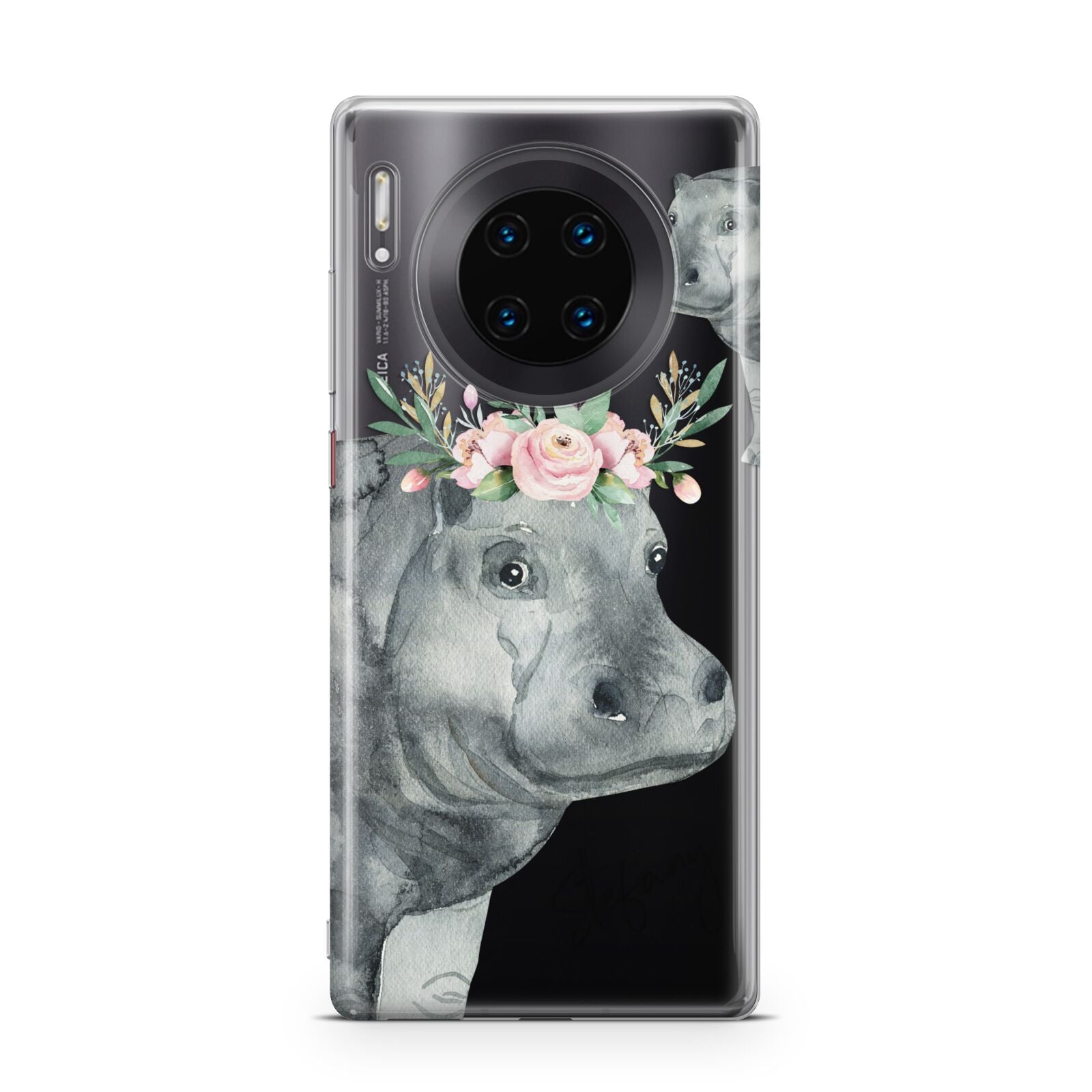 Personalised Hippopotamus Huawei Mate 30 Pro Phone Case