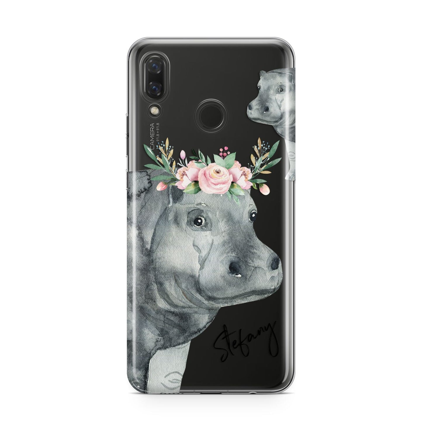 Personalised Hippopotamus Huawei Nova 3 Phone Case