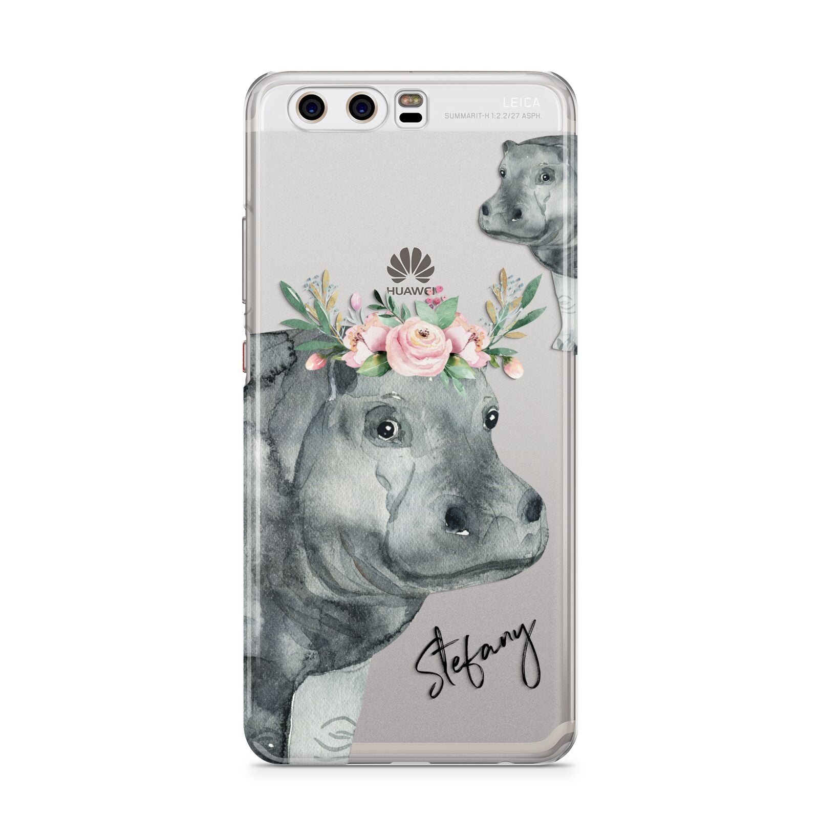 Personalised Hippopotamus Huawei P10 Phone Case