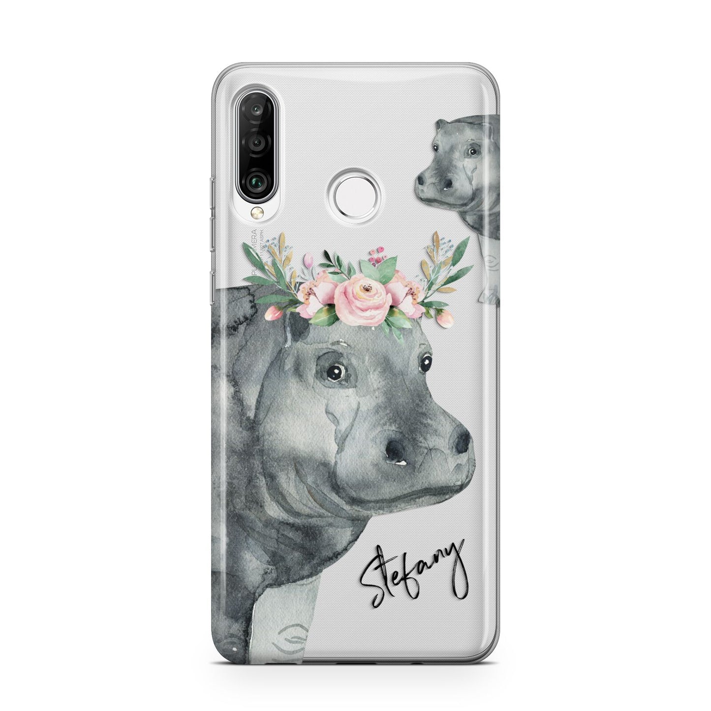 Personalised Hippopotamus Huawei P30 Lite Phone Case