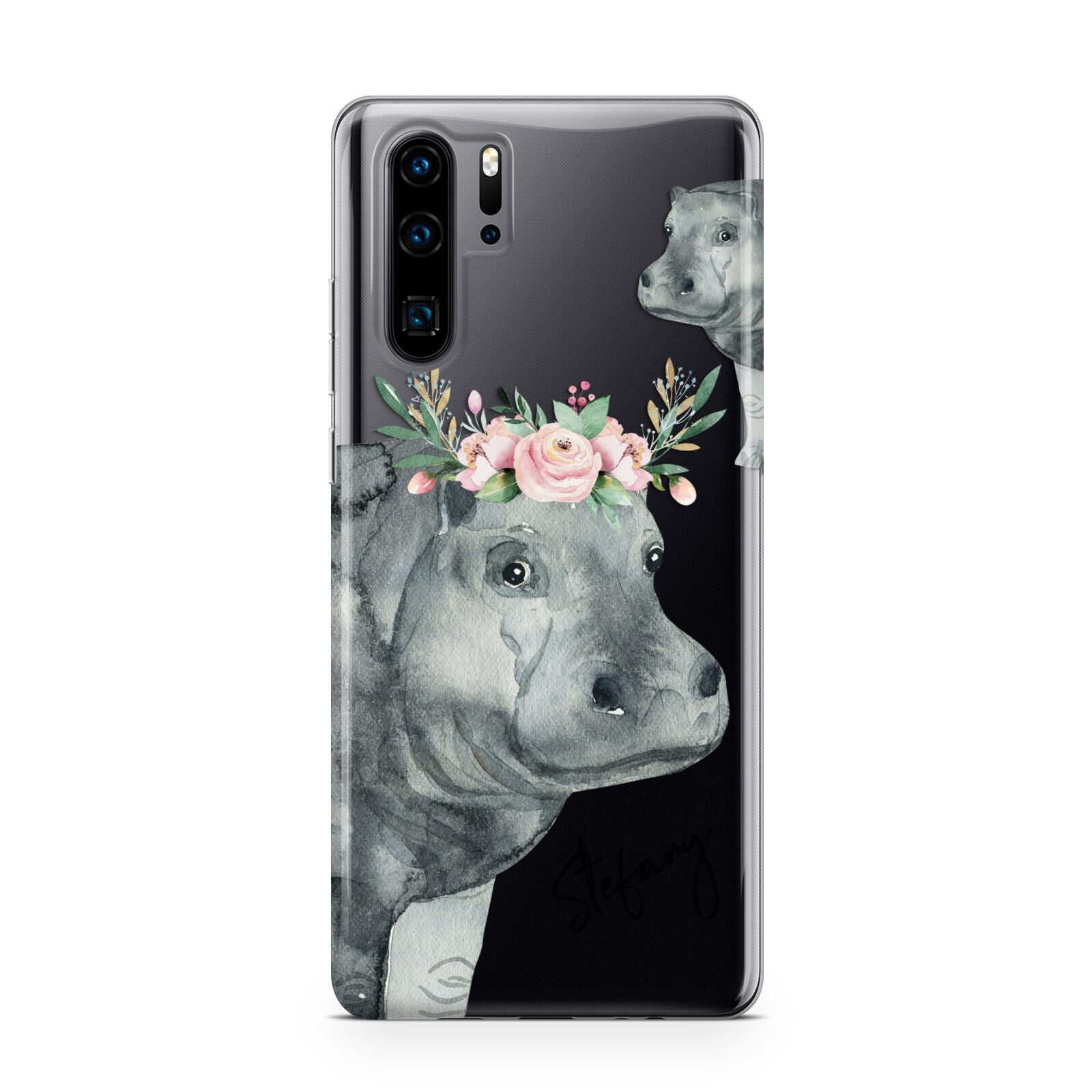 Personalised Hippopotamus Huawei P30 Pro Phone Case