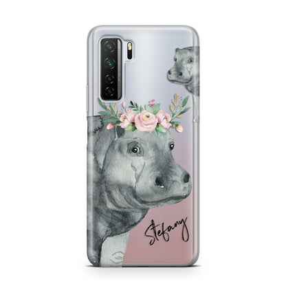 Personalised Hippopotamus Huawei P40 Lite 5G Phone Case