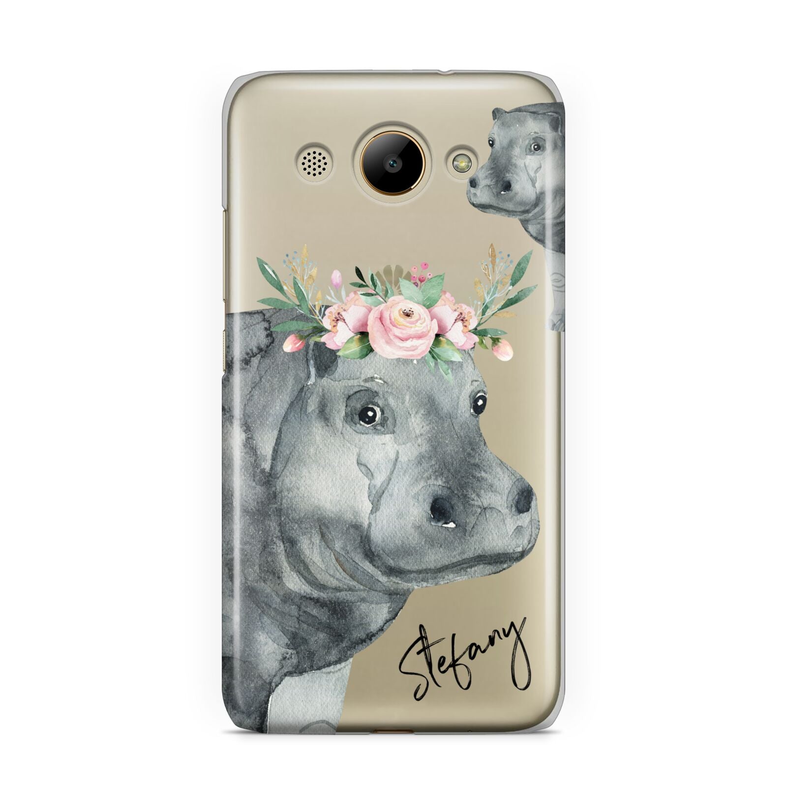 Personalised Hippopotamus Huawei Y3 2017